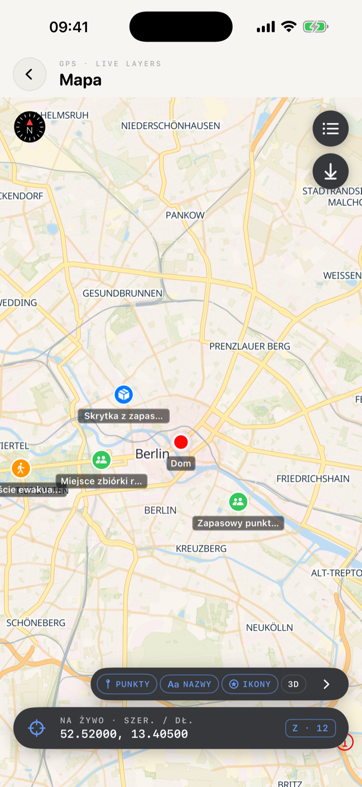 Strongstead — mapa i zapisane punkty